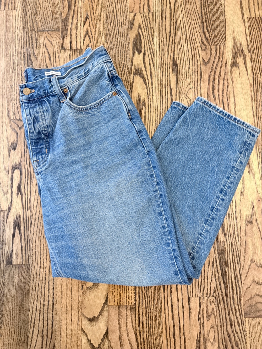 J.CREW Premium Edition Women’s High-Rise Straight Jeans Size 31 Medium Wash